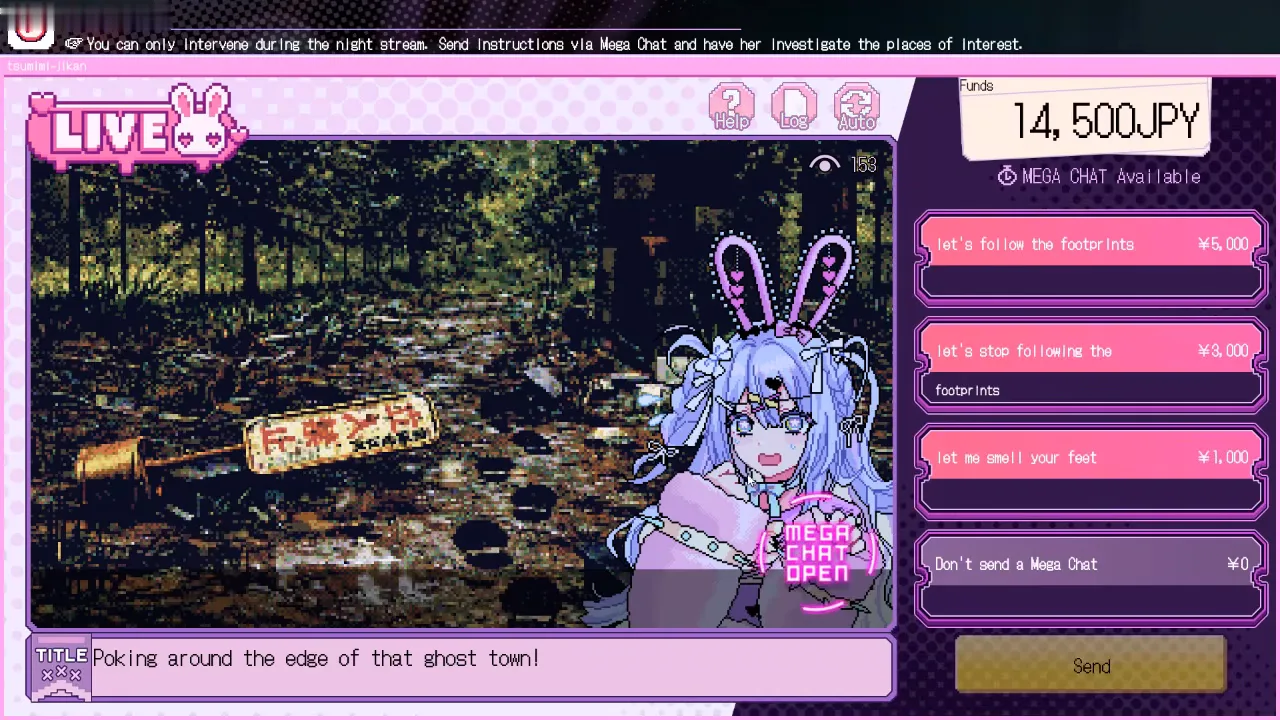 Red Chat Ritual Stream 3 Mega Chat on Day 3 with footprint follow at 5000 yen stop at 3000 and feet option at 1000